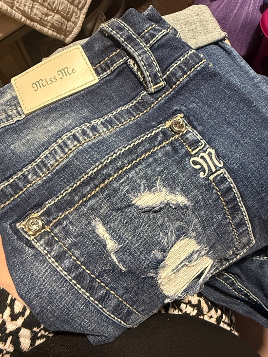 Miss Me Denim - Miss Me Women's Distressed Blue Skinny Jeans